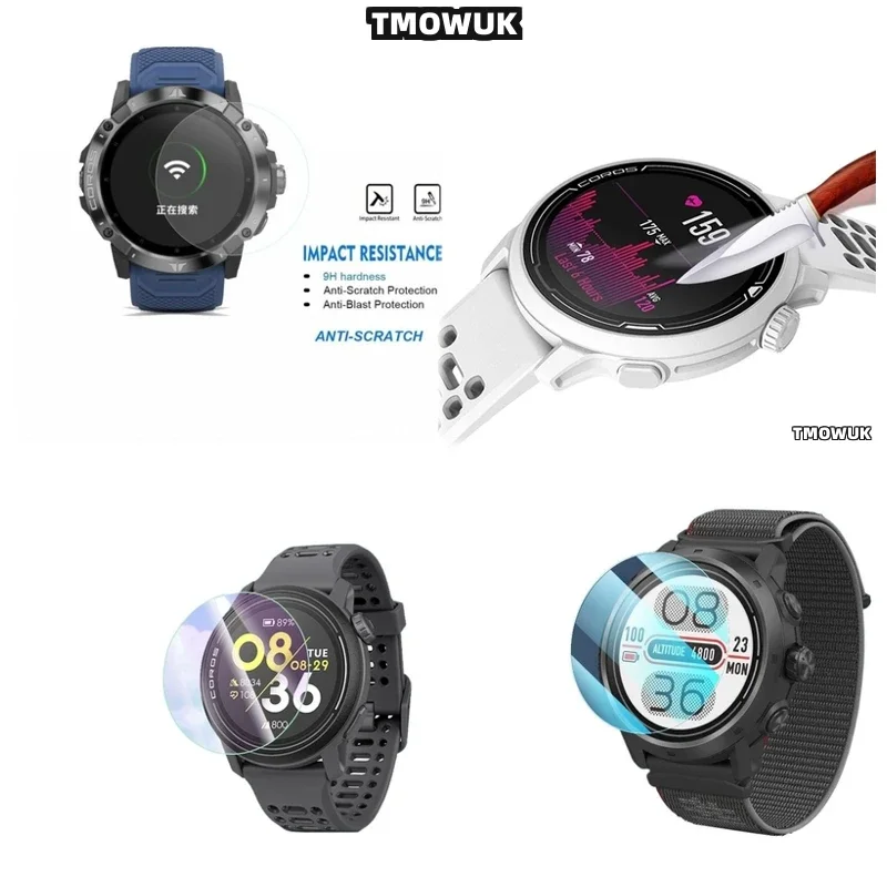 Anti - Scratch HD 9H Tempered Glass For Coros PACE 2 3 42 46 MM APEX 2 Pro VERTIX 2 2S Smart Watch Screen Protection