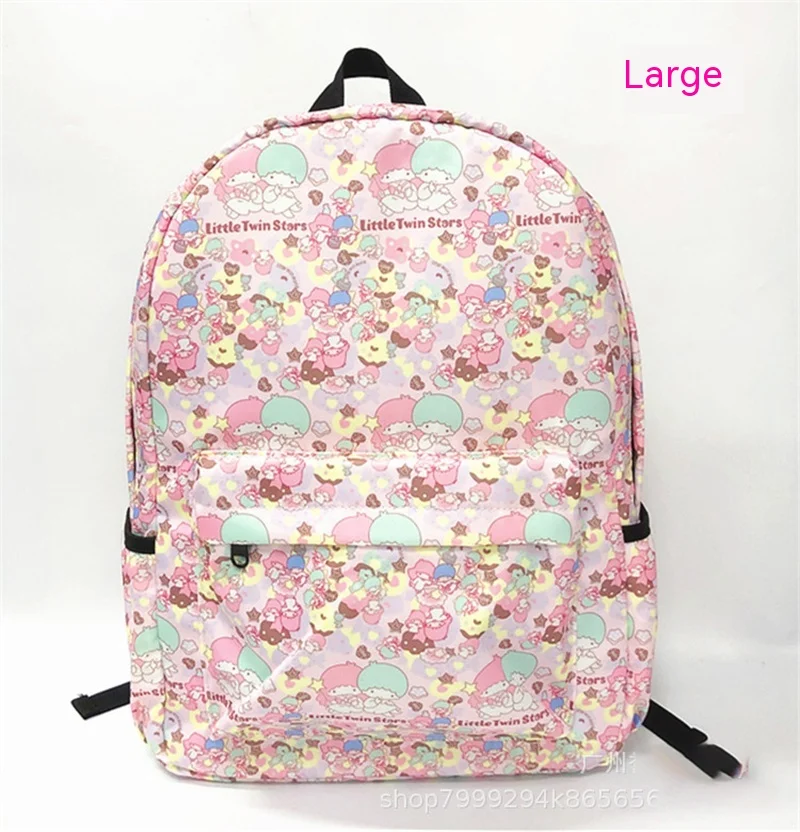 Sanrio Anime Leve Tarp Mochilas para Crianças, Brinquedos Kawaii, My Melody, Kuromi Cinnamoroll Bolsa de Estudantes, Mochila Pai-Filho