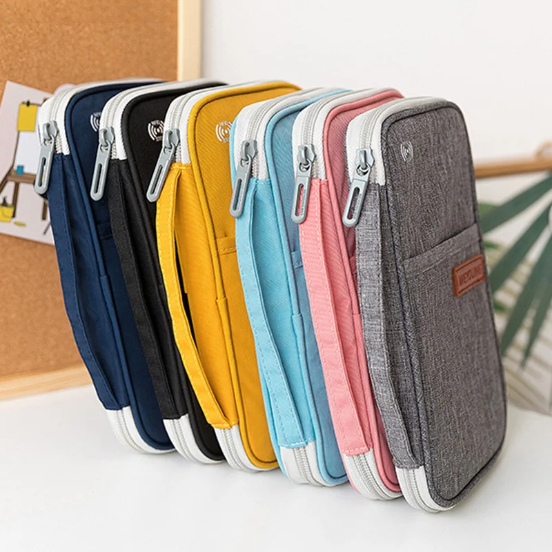 New Travel Organiser Passport Document Tickets Holder Rfid Bag Purse Waterproof Anti-Theft Swipe Card Bag Travel Passport Bag