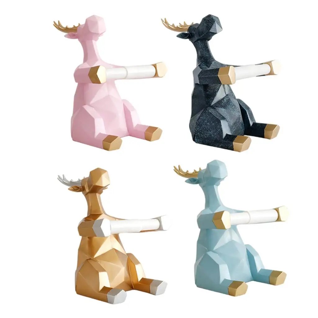 

Standing Deer Statue Organizer Paper Towel Holder for bathroom and kitchen Room