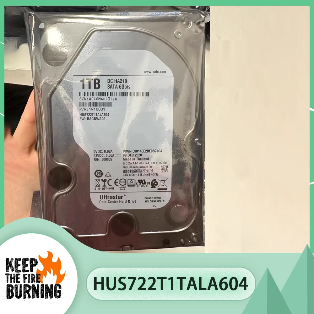 For WD Enterprise hard drive 1T 3.5'' 7.2k SATA HDD HUS722T1TALA604