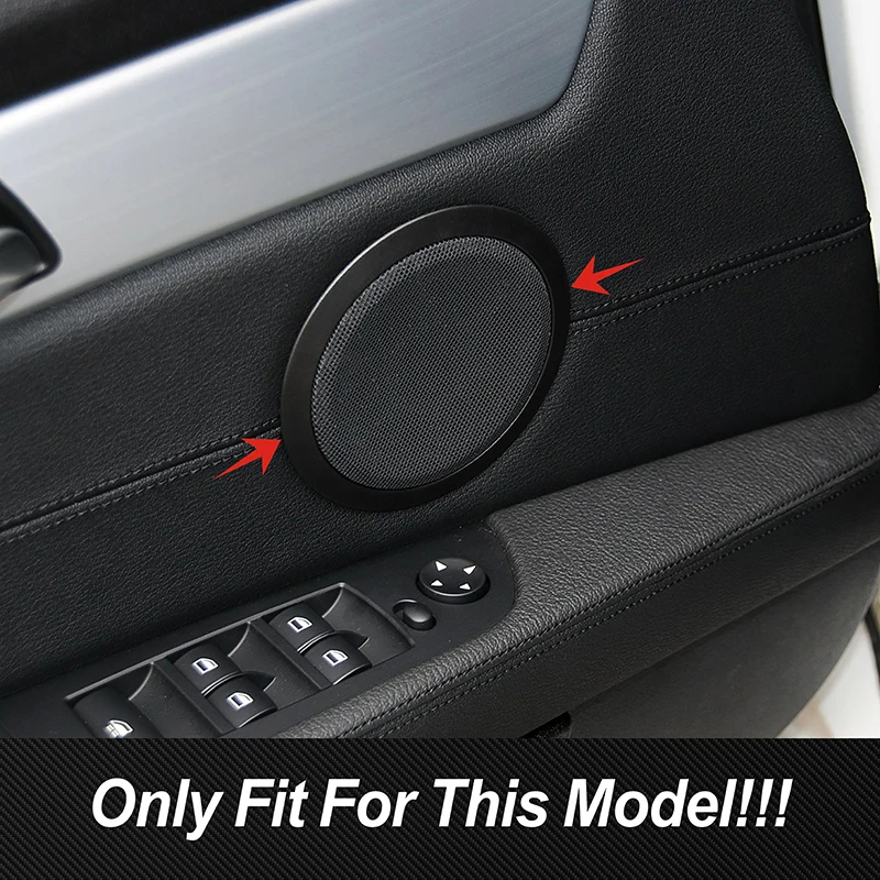 سيارة لسيارات BMW Z4 E89 2009-2016 باب مكبر الصوت لوحة الإطار دائرة ألياف الكربون الديكور شرائط الكسوة ملصقات الملحقات الداخلية #2