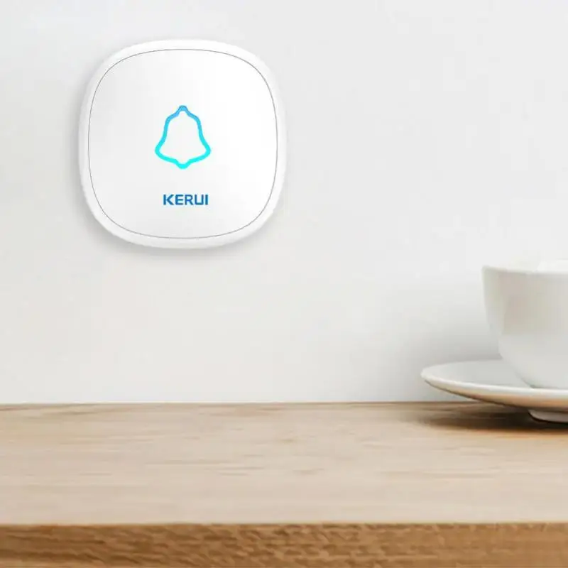 Waterproof Touch Doorbell Button Wireless SOS Emergency Button 433MHz Alarm Accessories For KERUI Doorbel Alarm System