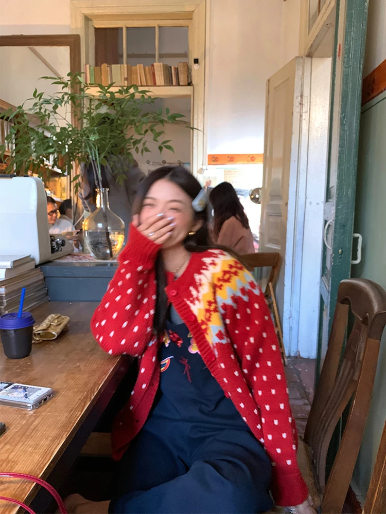 

Women's Knitwear Cardigan Sweater Autumn Winter New Design Lazy Sle Outerwear Fce Warmth Long Sve round Ne Button up