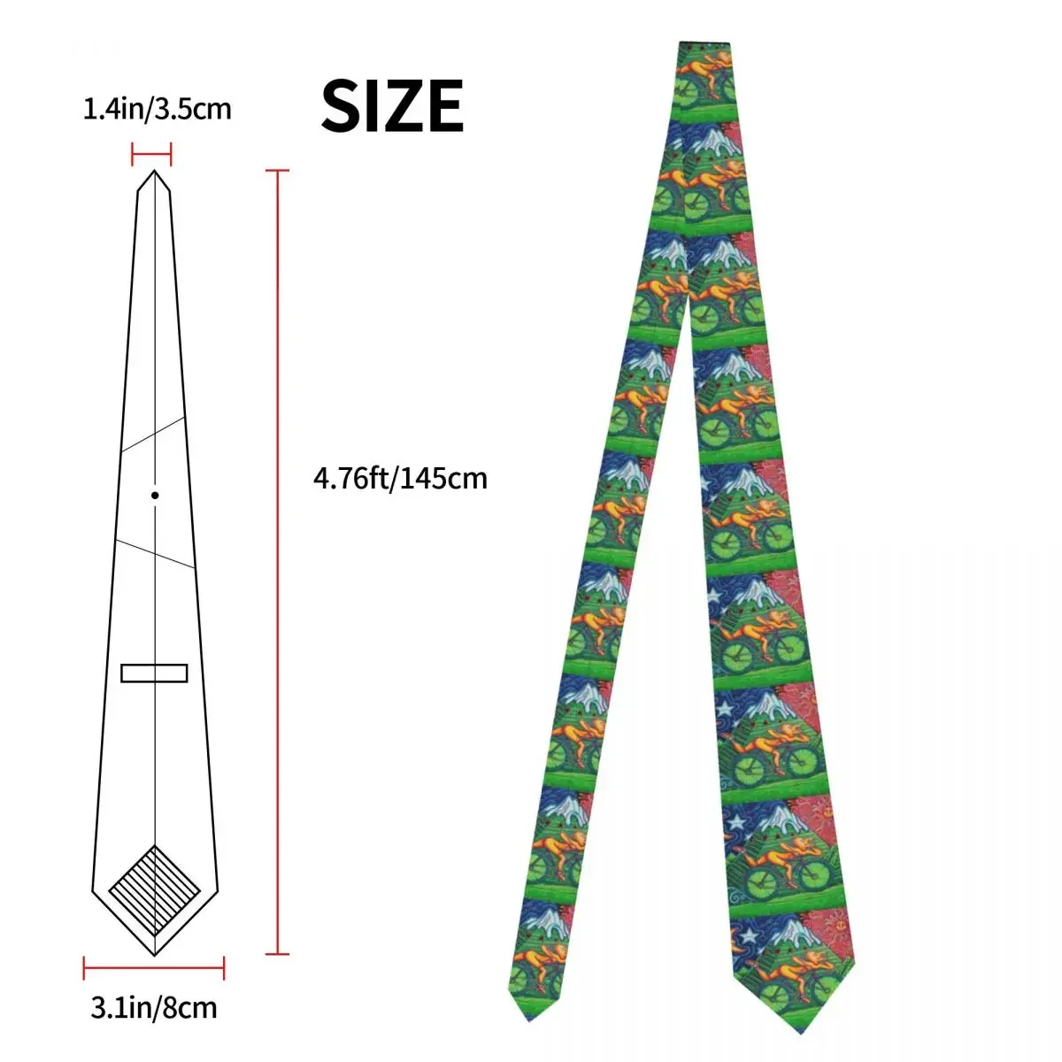 Formal Bicycle Day 1943 Vintage Tie for Office Custom Mens Albert Hofmann LSD Neckties