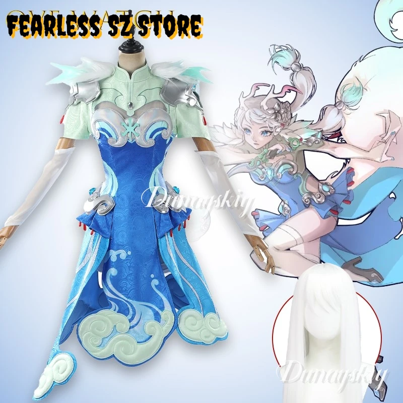 

Костюм для косплея Love Watch Kiriko, белая лиса, аниме, платье, игровой персонаж, наряд, талисман для фанатов, Хэллоуин, Лолита disfraz mujer ﻿