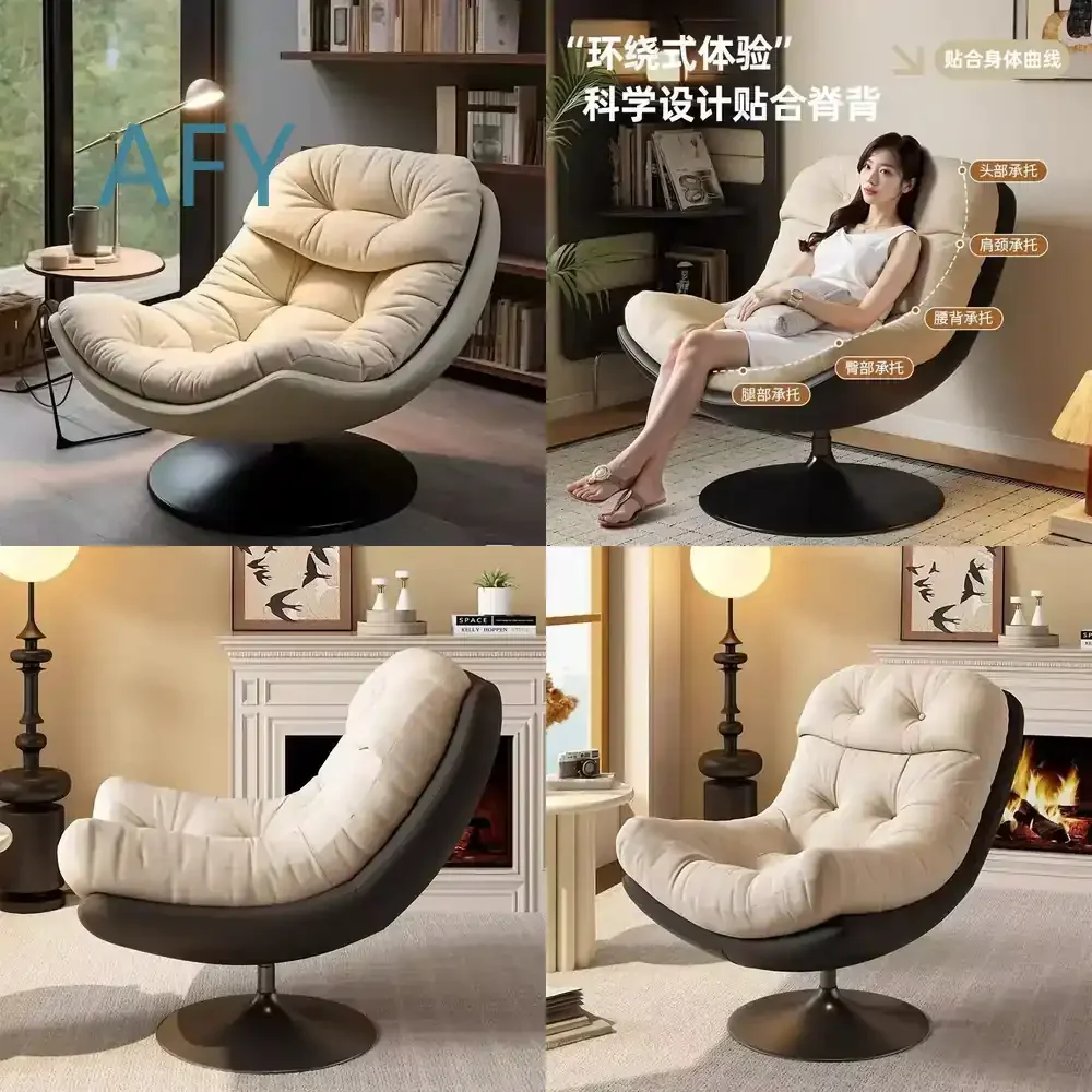Über diesen Link können Sie die Anzahlung bezahlen! Lazy Sofa Chair für das Wohnzimmer, Designer-Einzelsessel mit Drehfunktion, italienischer Luxus-Loungesessel für das Arbeitszimmer