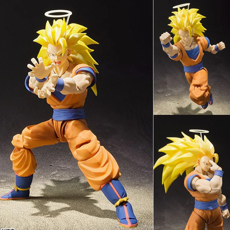 

Dragon Ball Super Saiyan 3 Son Goku SHF Action Figure Collectible Model Toy Desktop Ornament Gift For Fans