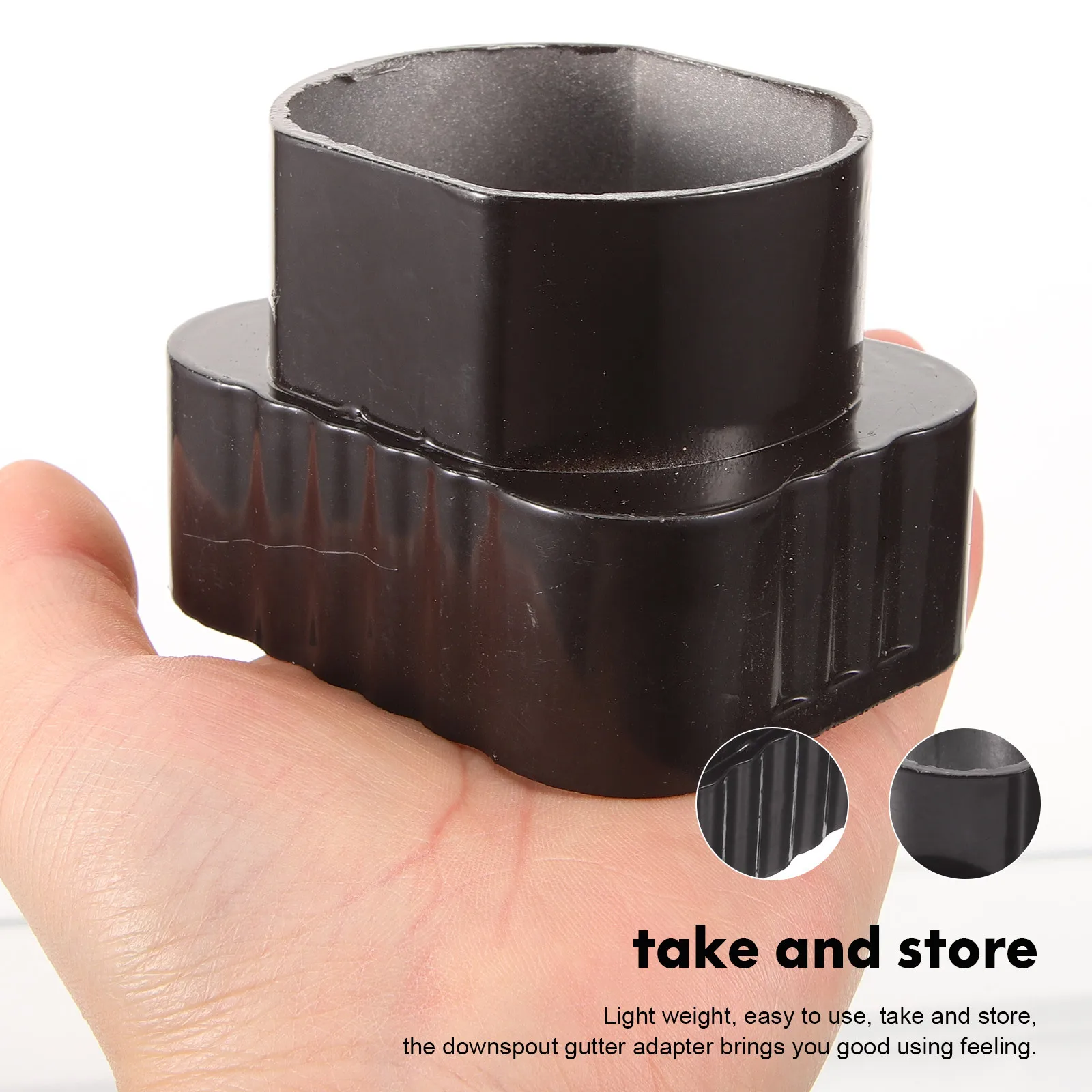 موصل ماسورة التصريف لمزراب مياه الأمطار، محول عالي التحمل، موصل مزراب خارجي لتصريف تدفق المياه بشكل سلس #3