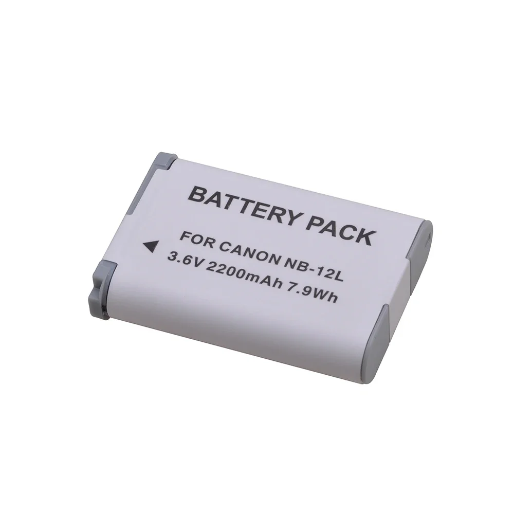 NB-12L NB12L Li-ion Battery 2200mAh for Canon Legria Mini X, PowerShot N100,PowerShot G1 X Mark II Digital Camera