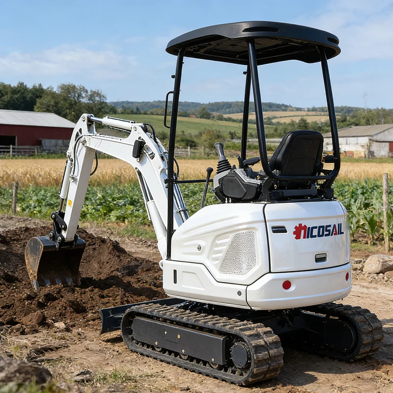 

Nicosail 18MAX 1.8Ton Mini Excavator Hydraulic Crawler Digger CE EPA for Farm Garden Construction