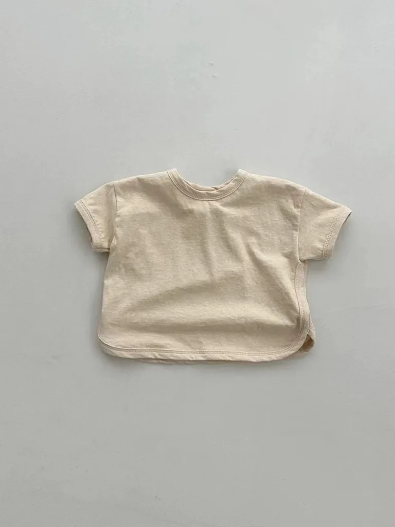 T-shirt à manches courtes en coton pour bébé garçon et fille, vêtement d\'été pour enfant en bas âge, décontracté, polyvalent et respirant