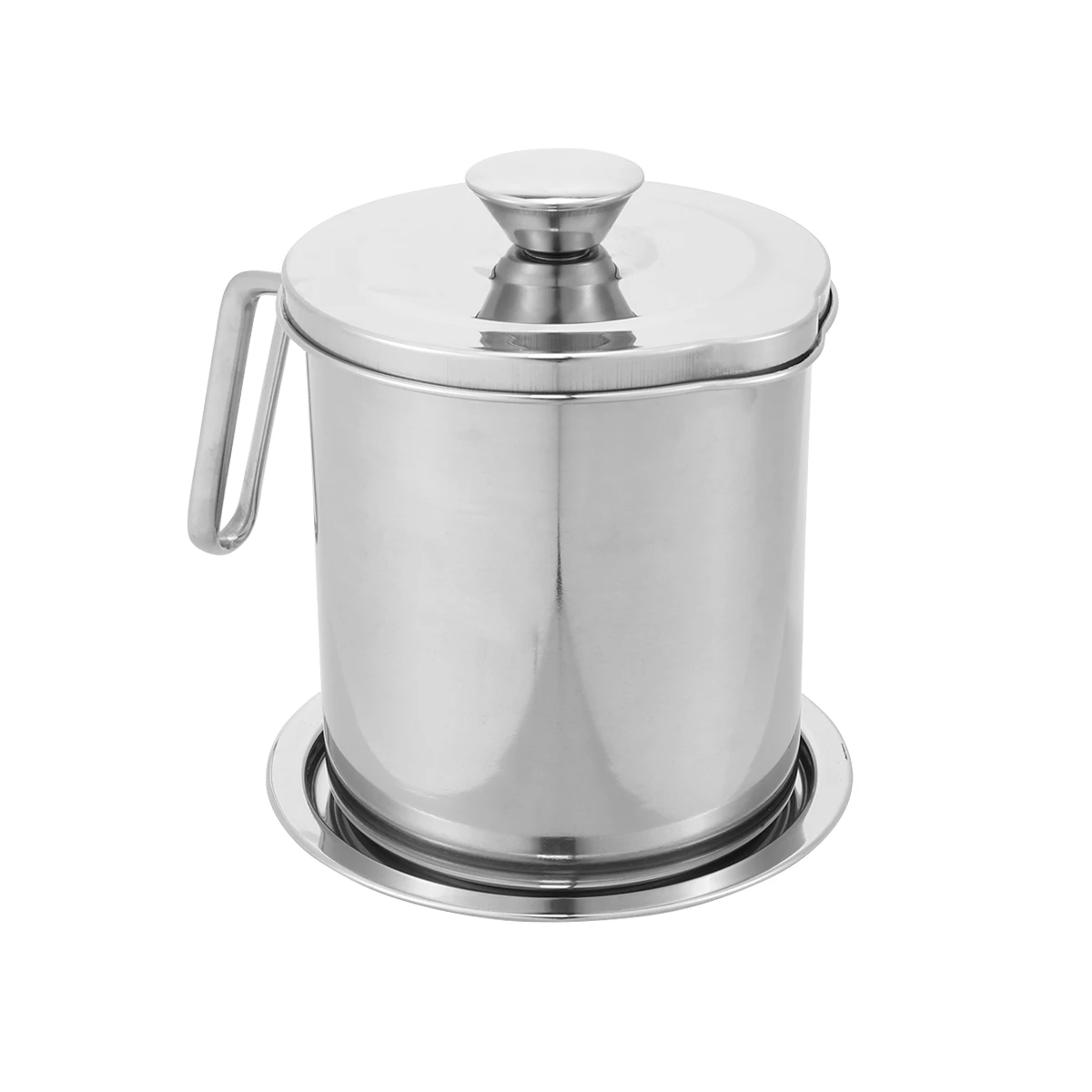 

Stainless Steel Lard Tank Kitchen Mesh Strainer Cooking Can Grease Container Wrought Iron NonStick Filter Store Used Oil Coconut