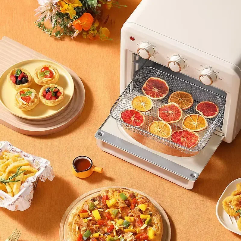 110V Multifunction Electric Oven Home 15L Air Fryer Oven 1350W French Fry Machine Pizza Oven