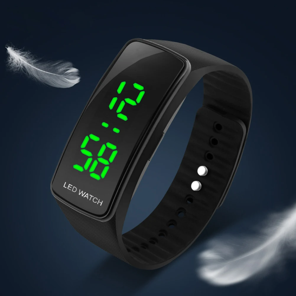 

Led Smart Bracelet Waterproof Fitness Tracker Heart Rate Monitor Step Counter For Men Women Black Vibration Alarm Call