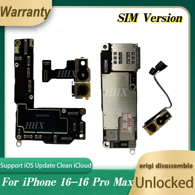 For iPhone 16/16 Plus/16 Pro Max Motherboard With Face ID Unlock