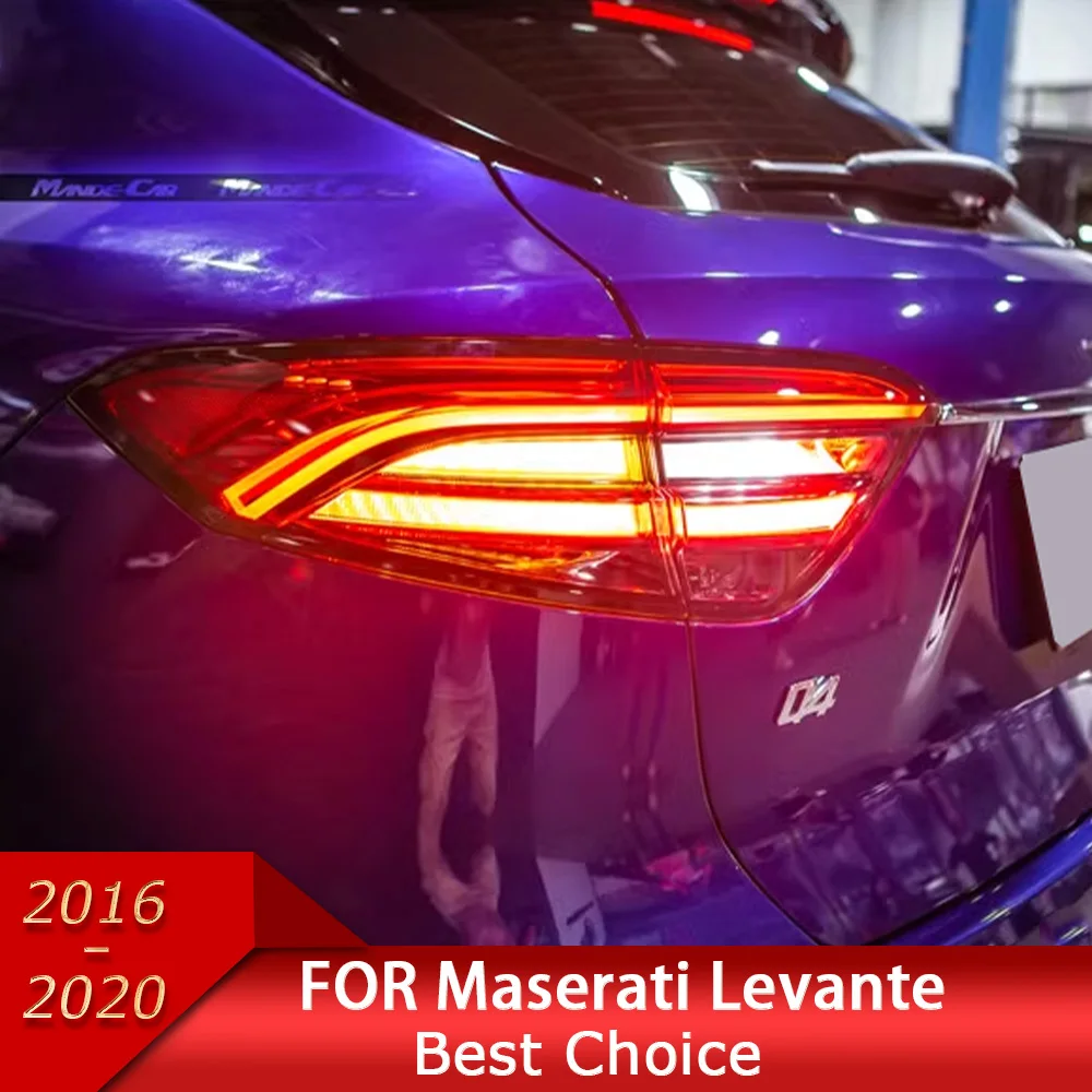 

Автомобильные фары для Maserati Levante 2016-2020 светодиодный, автомобильные задние фары в сборе, обновление, новый дизайн, сигнальная лампа, инструмент, аксессуары