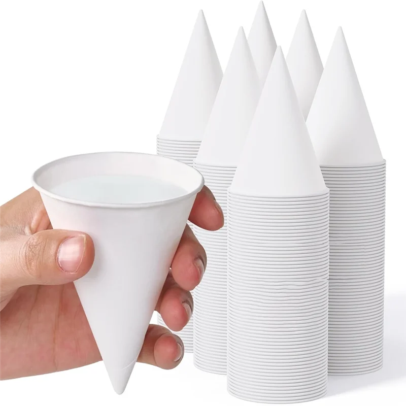 

AT19-200 Count 4.5 OZ Snow Cone Cups, Ideal For Water, Ice Cream, Shaved Ice - Perfect For Parties Gyms