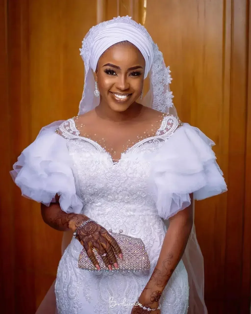 Robe De mariée africaine sirène, manches cape personnalisées, perles appliquées, Style Vintage, robe De mariée modeste