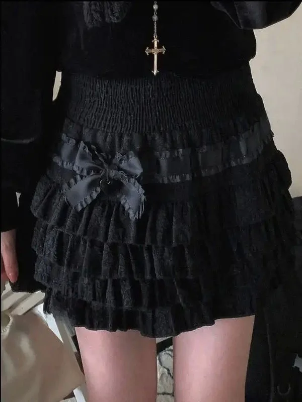 Spódnica damska z wysokim stanem, spódnica typu tort, spódnica w stylu streetwear, spódnica w kształcie litery A, dopasowana, jednolita, na wiosnę i lato, modna.