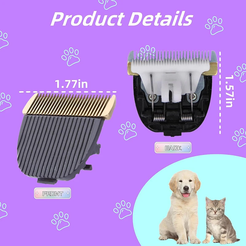 Original Ceramic Titanium Replacement Clipper Blade Cutter Hair Grooming Trimmer Head Shaver Universal Accessories