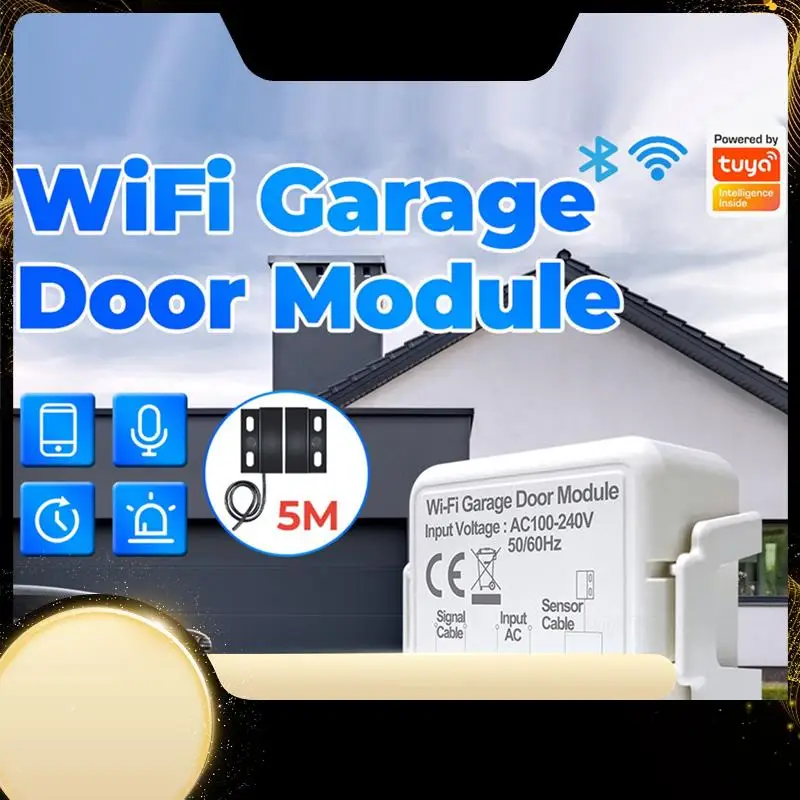

Tuya Smart Wi-Fi переключатель гаражных ворот, датчики, контроллер открывания, голосовой пульт дистанционного управления, переключатель для Google Home, умная жизнь, прочный