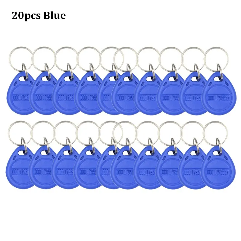 10-20 stücke EM4100 125 KHz Nur-Lese-RFID ID Keyfob RFID Tag Tags Mit Schlüssel Ring Karte Aufkleber keyfob Token Ring Proximity Chip TK4100