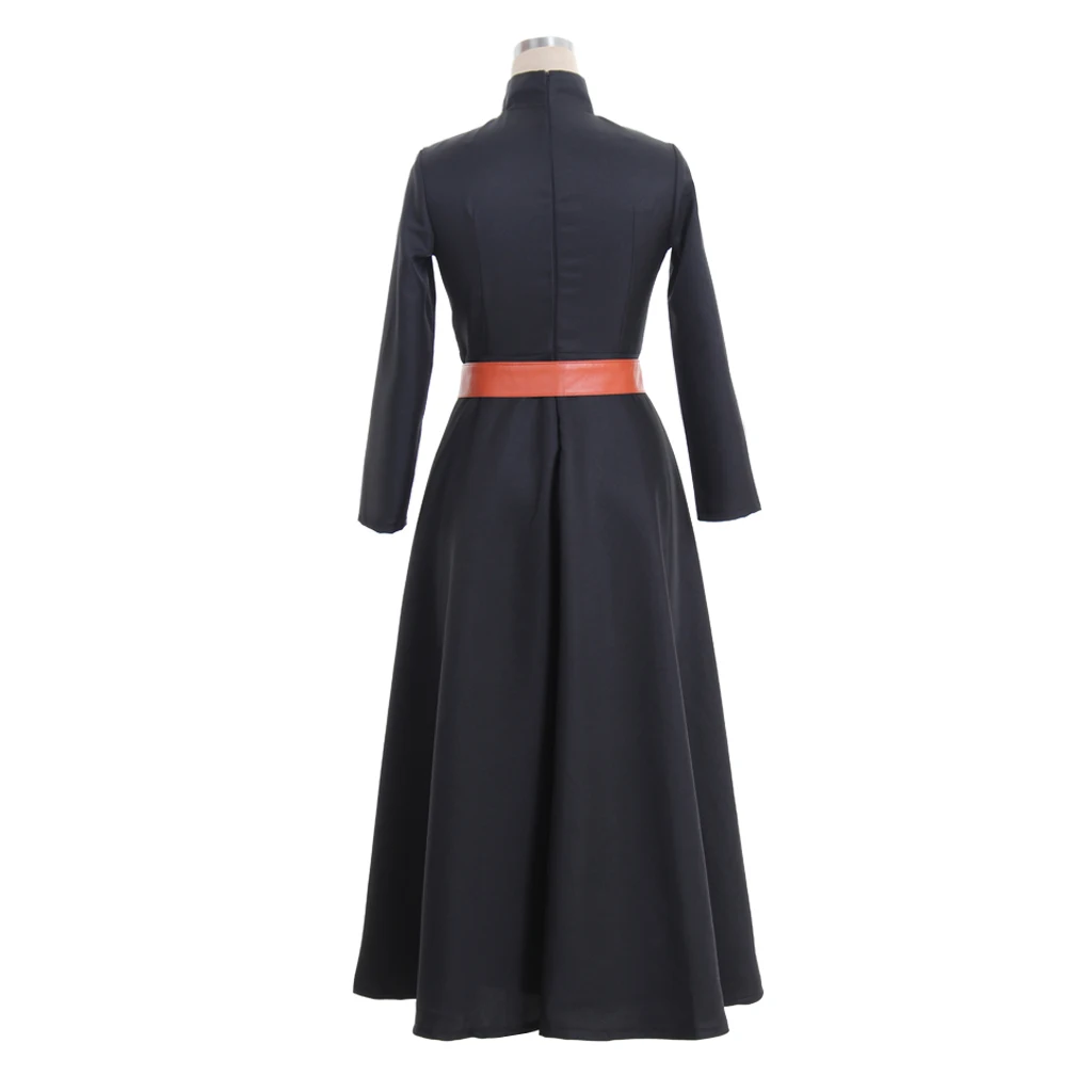 ภาพยนตร์ SW Barriss Offee คอสเพลย์เครื่องแต่งกายผู้หญิงเสื้อคลุมสีดําชุดเข็มขัดฮาโลวีน Party เครื่องแต่งกายชุดเต็ม