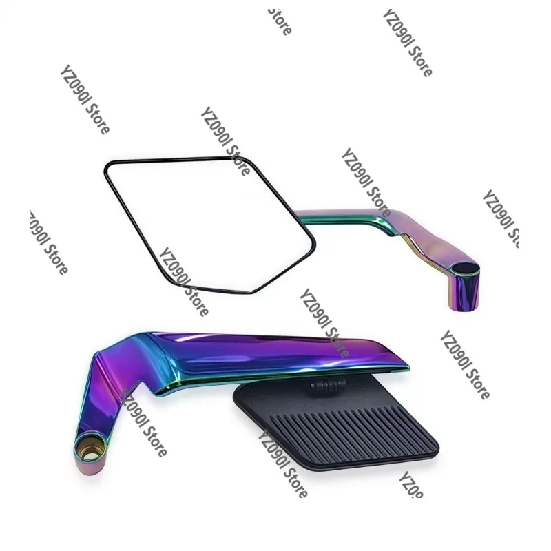 CNC Colorful Aluminum Wind Wing Rearview Mirror Side Reflector For Street Sport Motorcycle Mod Parts
