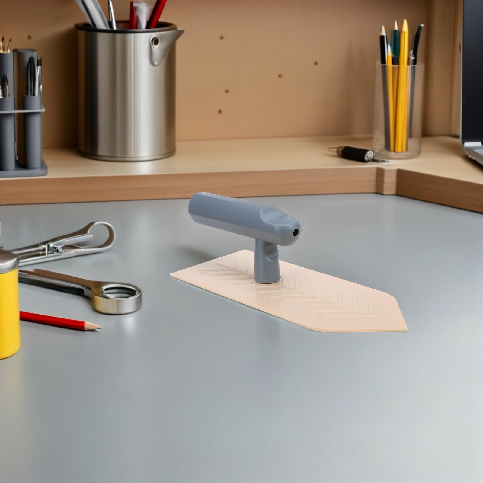 التجصيص التشطيب مجرفة مقبض بلاستيكي أداة تنعيم الجدار لتطبيق الجص البناء سطح التسوية جدار الزاوية