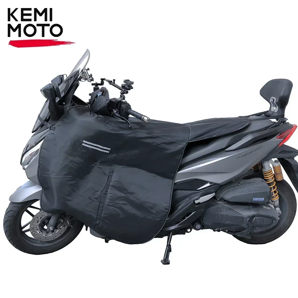 KEMiMOTO Leg Cover For Scooter Motorcycle Blanket Maxi Scooter Knee Warmer Windproof Winter Quilt For BMW For YAMAHA