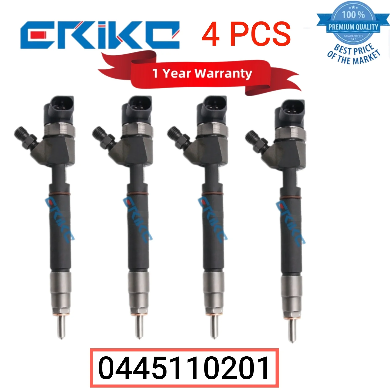 4 PCS 0445110201 Auto Fuel Pump Injector 0 445 110 201 Diesel Fuel Injectors 0445 110 201 Nozzle Injector