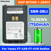 SBR-28Li SBR-28 Yaesu 7.4V 1750mAh Replacement Battery for Yaesu FT-4XR FT-4VR FT-4XE Two Way Radios Lithium-ion Battery