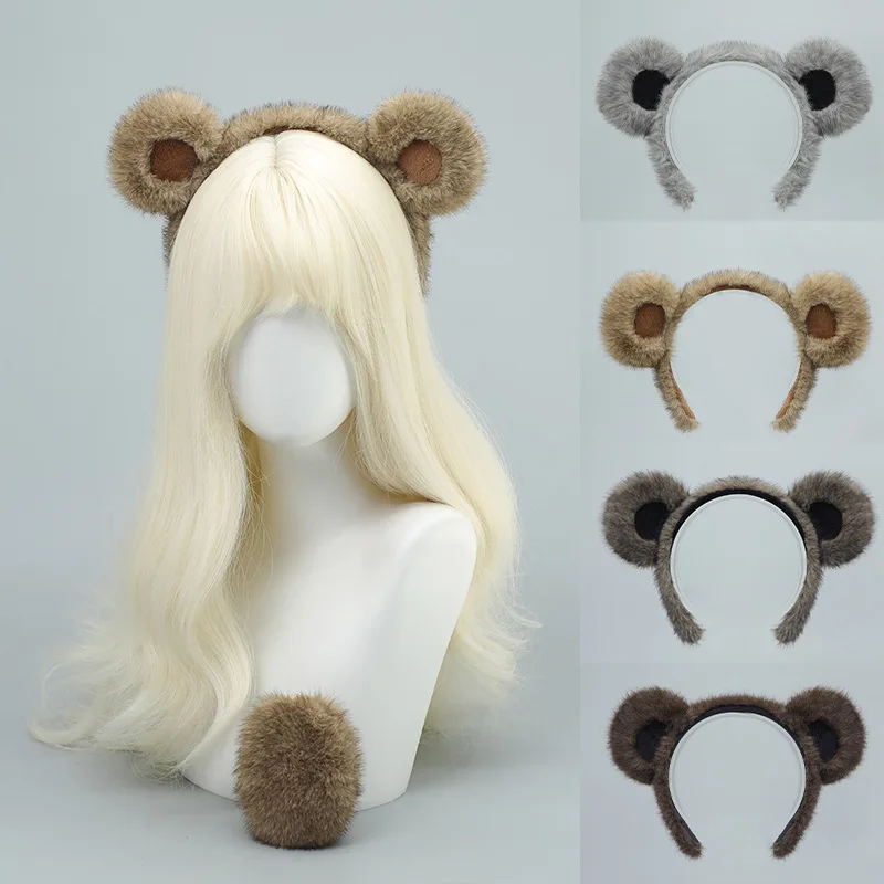 acessorios-de-fantasia-de-halloween-tiara-com-orelhas-de-urso-aderecos-para-festas-e-shows-orelhas-de-urso-marrom-e-preto