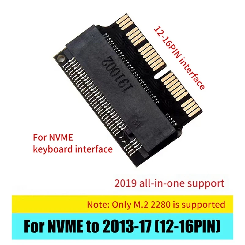 For Nvme Pcie M.2 To 2013-2017 Spare Parts Parts  Air Pro SSD Adapter Card Multi-Function Convenient Hard Drive Tool