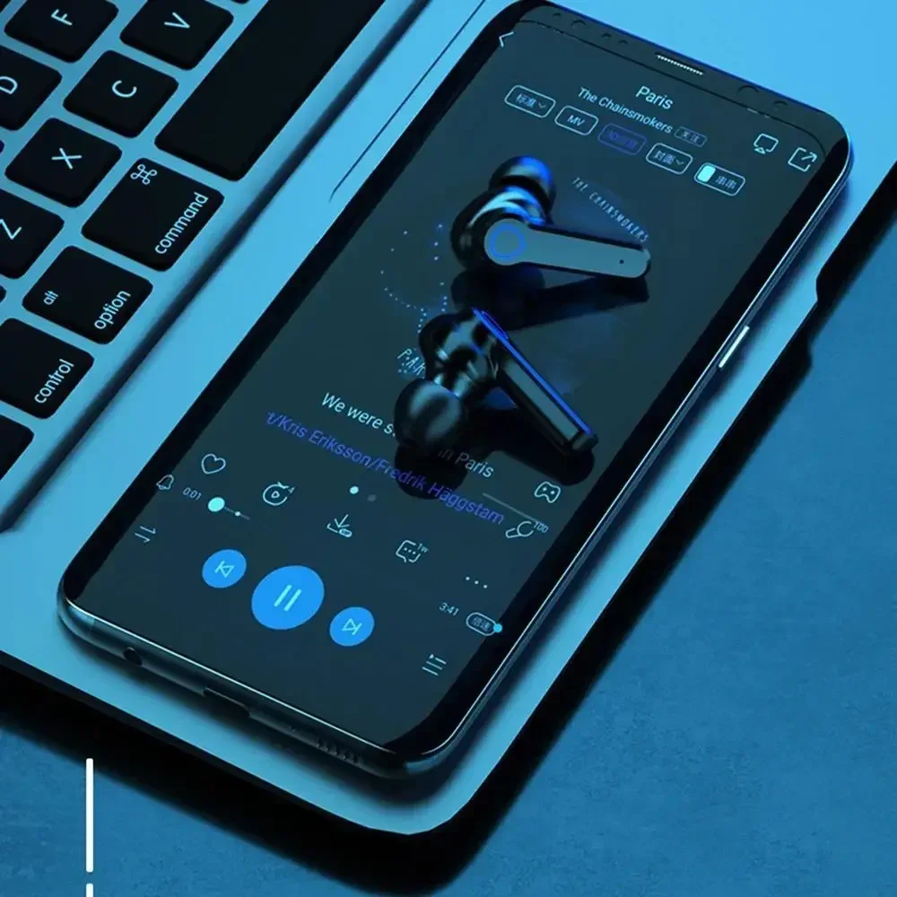 Original M19 TWS Earphone Intelligente Touch Control Wireless Bluetooth-compatible Headphones Waterproof LED Display With Mic