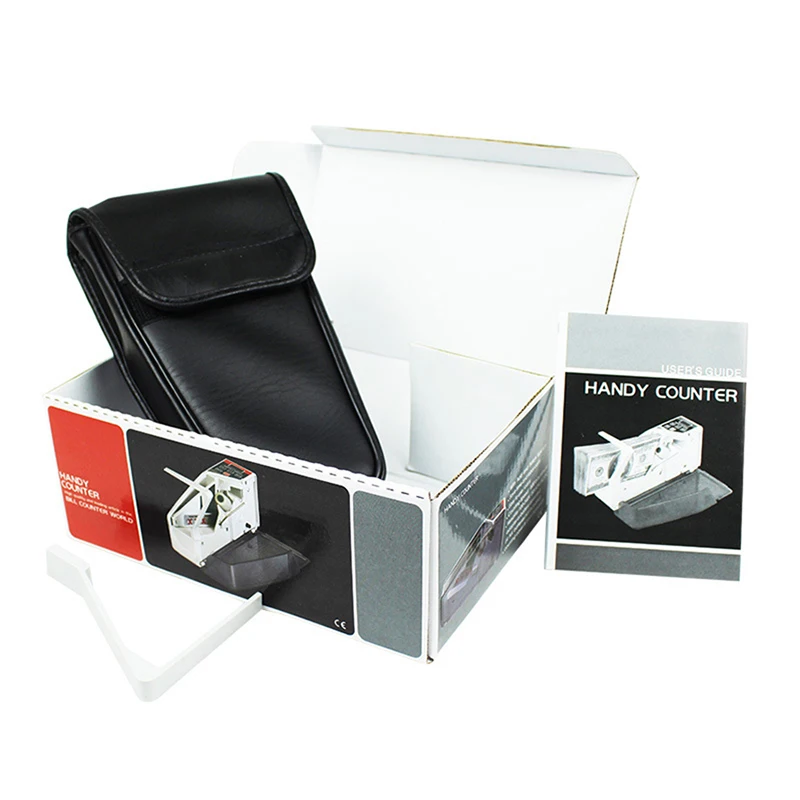 Mini Handy Money Counter Worldwide Bill Cash Banknote Nota Moeda Contando Máquina com Display LED Equipamento Financeiro