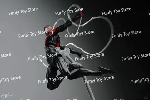 I lager Ct Toys Spiderman Miles Morales Mafex 092 Spider-Man Figur Shf Spider-Man Anime Actionfigur Figur Modell Presentleksaker 6 best sales Miles Morales leksaksfigur - №1