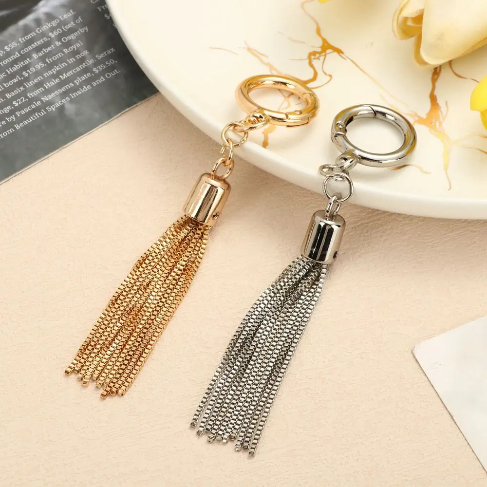 3 Colors Metal Buckle Fashion Shoulder Bag Tassel Tassel Pendant Keychain Purse Hardware Accessories Tassels Pendant