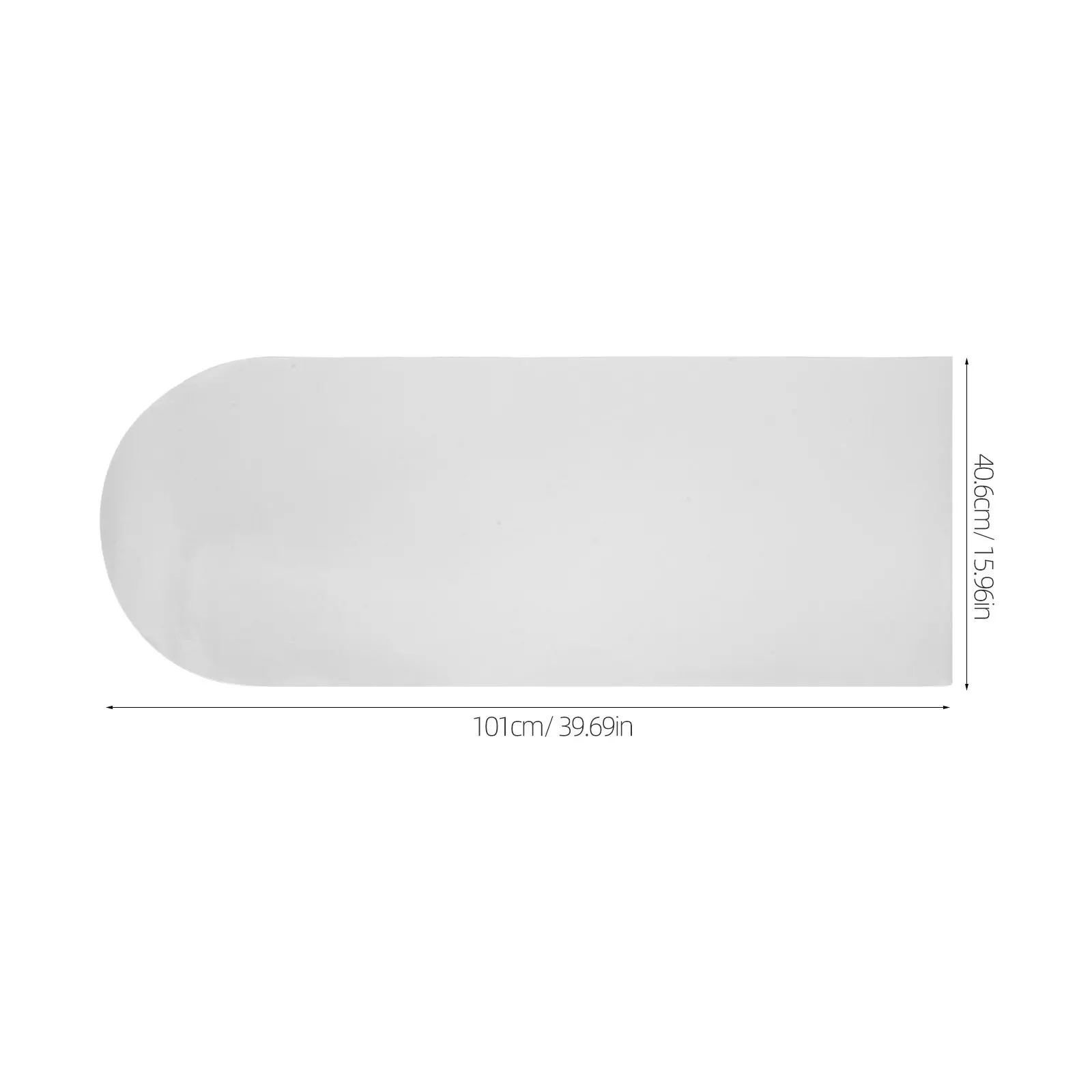 Arch Shape Dry Erase Board Sticker 40x16 Inch Removable Self-Adhesive Whiteboard for Wall Office Home School Peel Stick Writing
