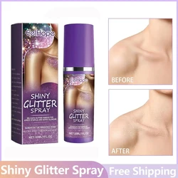 Highlighter Powder Spray Glitter Body Gel Waterproof Long Lasting Shiny Face Contour Hair Body Clothes Glitter Female Makeup Hot