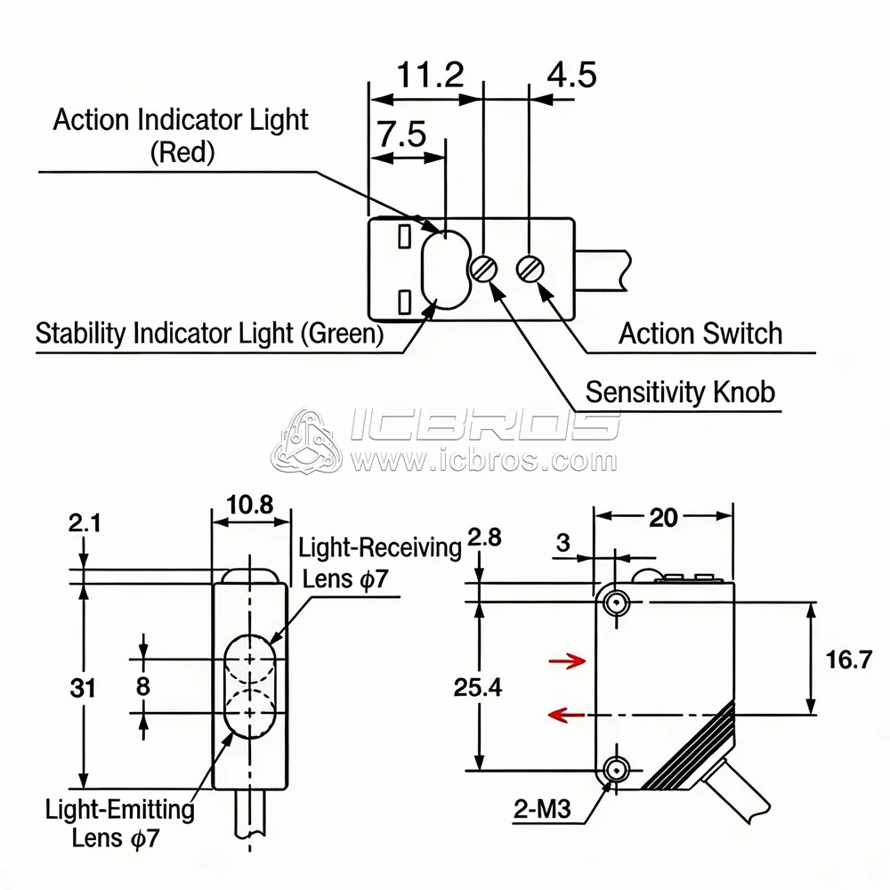 E3Z-D61 Switch Sensor E3Z-D62 E3Z-D81 E3Z-D82 E3Z-R61 E3Z-R81 E3Z-T61 E3Z-T81 YZ-E3Z-LS61 YZ-E3Z-L81 Infrared Photoelectric