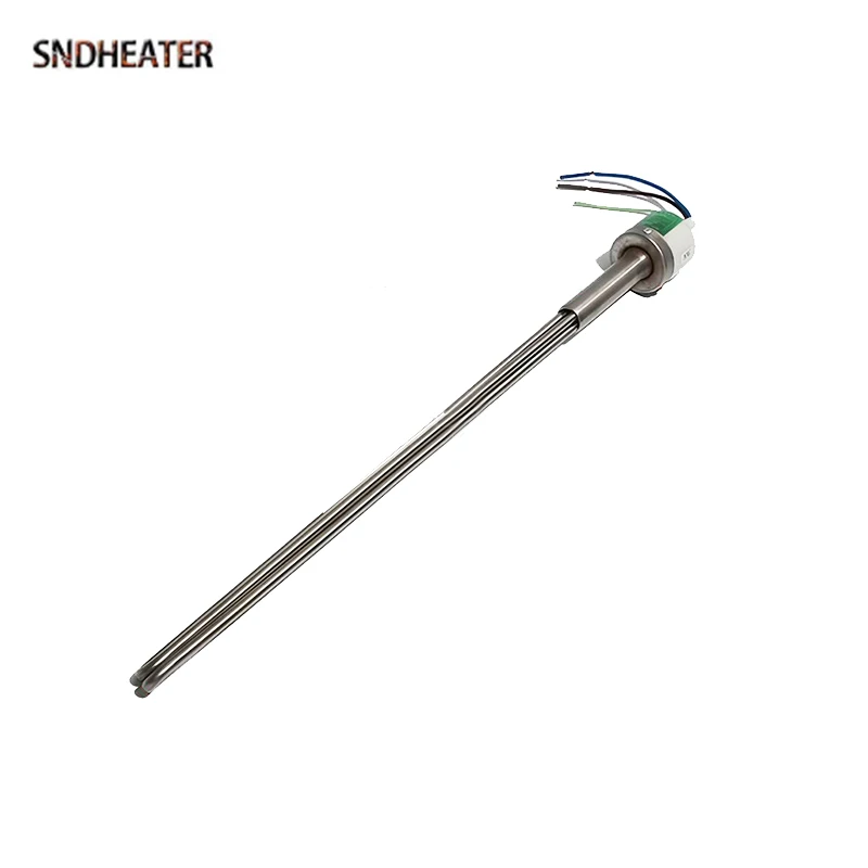 SNDHEATER Солнечный резервуар для воды Нагревательная трубка 220 В 51 СМ Электрический нагревательный элемент с боковой вставкой типа G1/2 дюйма (22 мм) Зарезервированное отверстие с чашкой