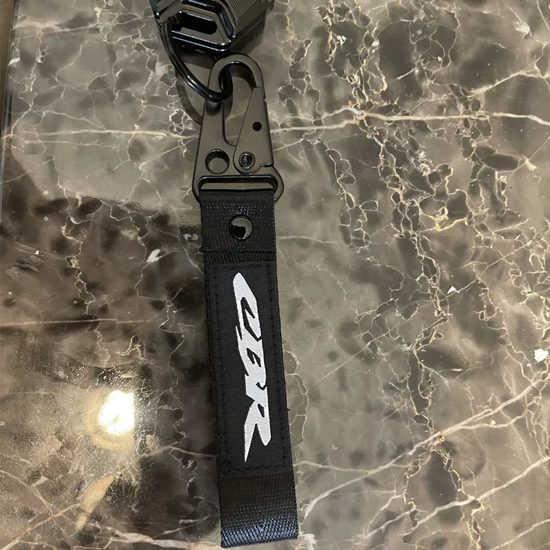 Motocicleta 3D Bordado Keychain, Corrente Chaveiro Anel, Chaveiro para Honda, CBR650, R, F, CBR600, RR, CBR1000RR, 1100XX, CBR 900RR, 929RR, 954RR