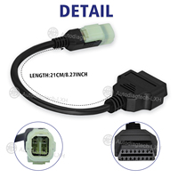 OBD2 Adapter Cable for Kawasaki 4Pin to 16Pin for Ninja Z300 Z400 Z650 Z900 ER6N Motorcycle EFI Diagnostic Scanner Connector
