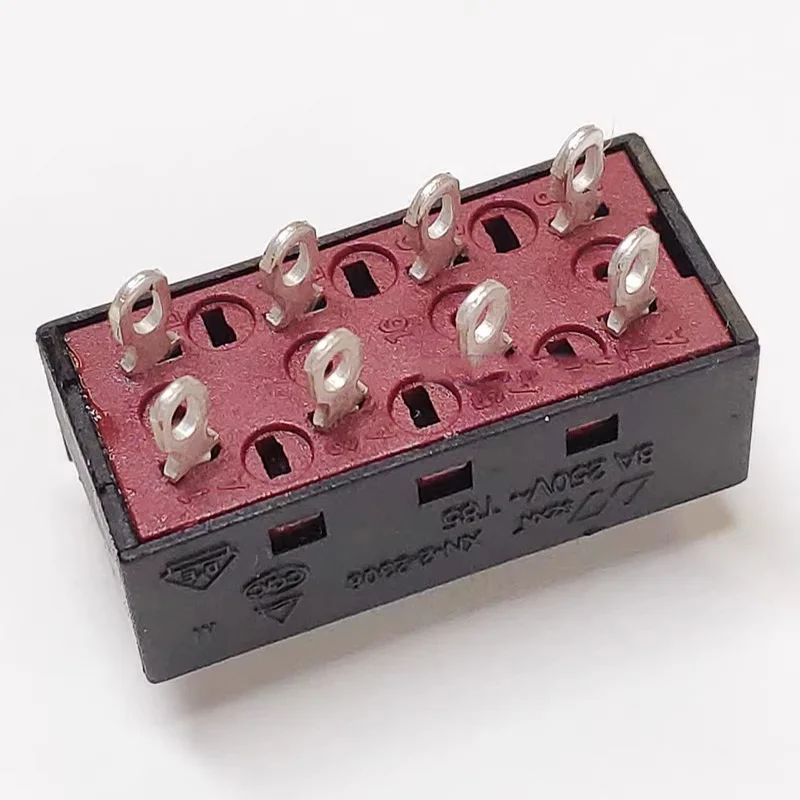 1~5pcs/lot Three-position 8-pin toggle switch air duct switch XN-2-2308 welding pin hair dryer switch