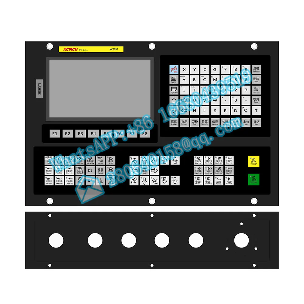 

Aubalasti XC809T 2/3/4/5/6 Axis Multifunctional Lathe Controller with Tool Magazine Supports G-code ATC Fanuc Digital Spindles