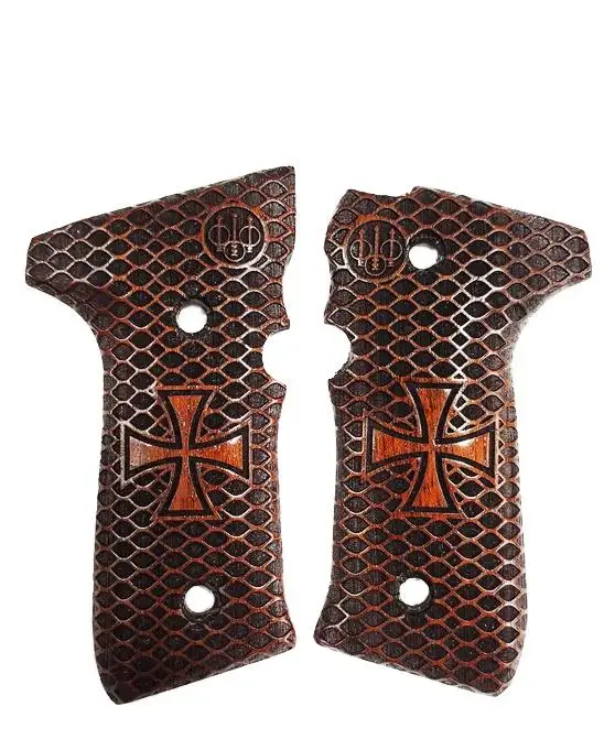 

Beretta F92, 92 A1, 92G, 92FS, 96, 96 A1, M9, m9A1 Compatible Special Series Laser Cutting Wooden Grip 2021-8