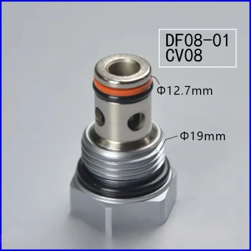 Hydraulic Threaded Cartridge Check Valve (Poppet-type) DF08-01 One-way Pressure-retaining Valve CV08