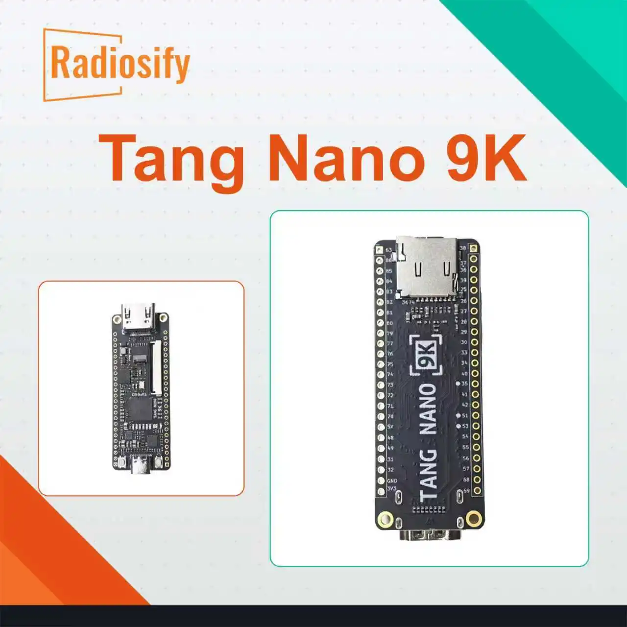 Tang Nano 9K FPGA Development Board GW1NR-9 HDMI SPI RGB USB-JTAG USB-UART RISC-V Gowin Board